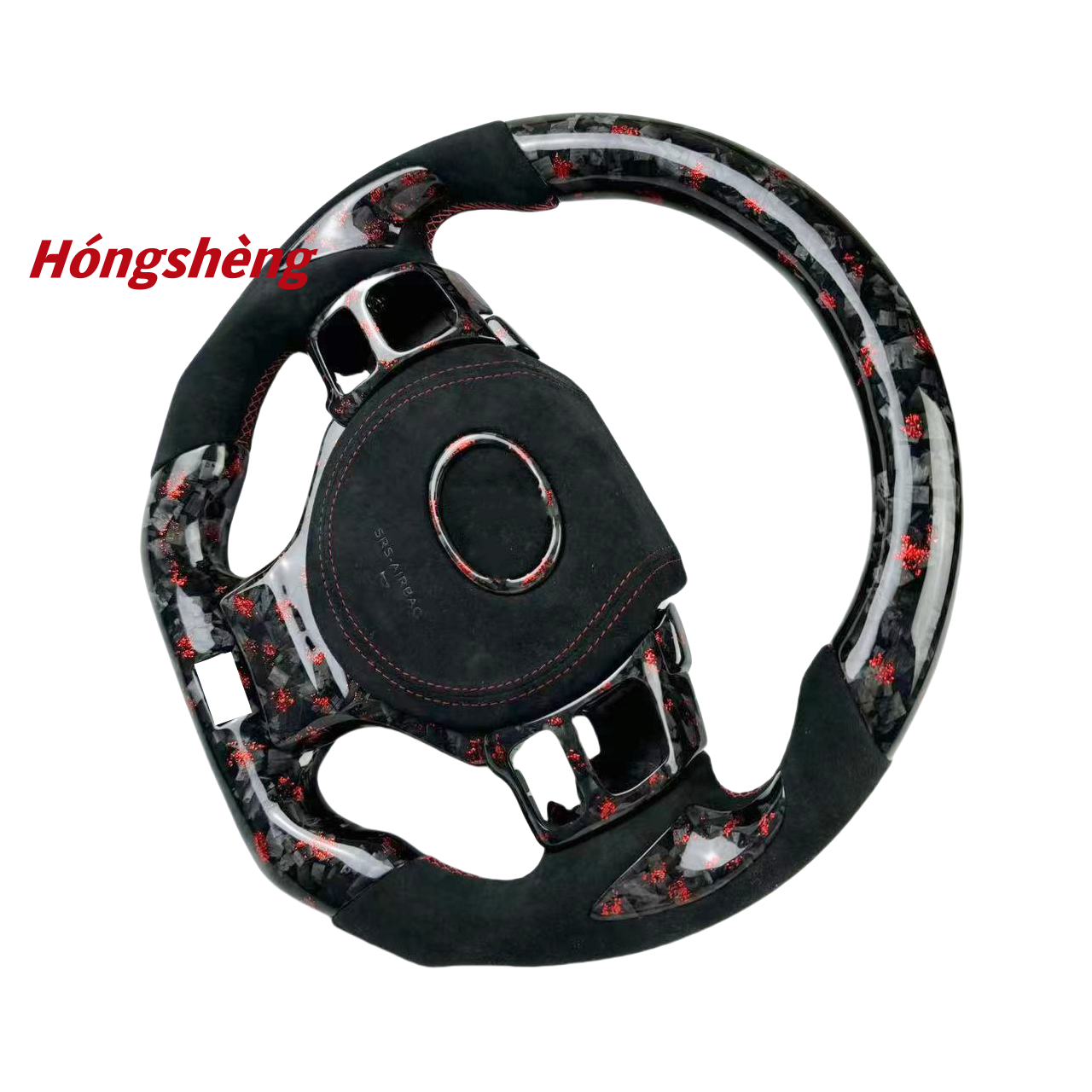 Custom LED display red forged carbon fiber heated leather steering wheel Alcantara car interior Lexus ES300 IS250 IS350