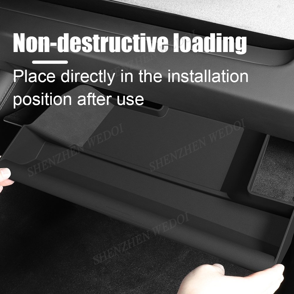 TPE Assistant Driver Seat Glovebox Storage Box Cover for tesla Model 3 Highland Accessories