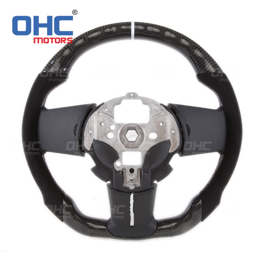 Wholesale Factory provided Custom Car Real Carbon Fiber LED Racing Steering Wheel for Ford Mustang 2010 2011 2012 2013 2014
