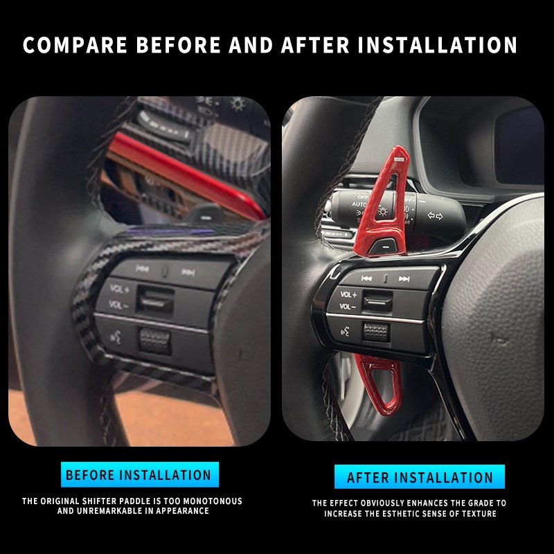 Applicable To 2022 For Civic Steering Wheel Paddle Shift Modification Interior Extended Shift retrofi