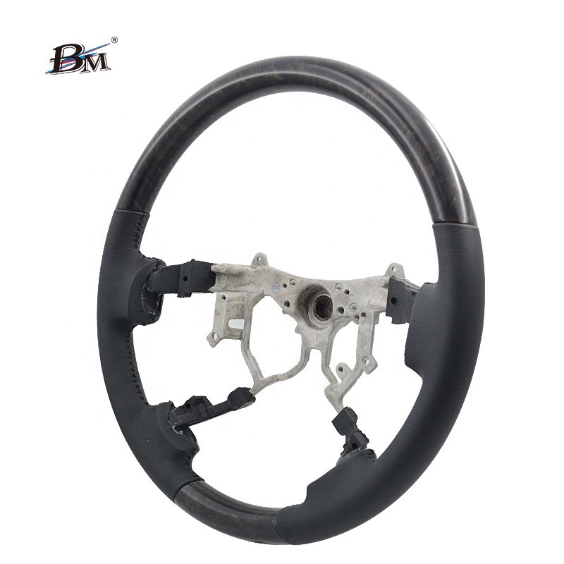 High-Quality Wood Leather Car Steering Wheel For Land Cruiser FJ200 Series LC PICK UP 2008 2009 2010 2011 2012 2013 2014 2015