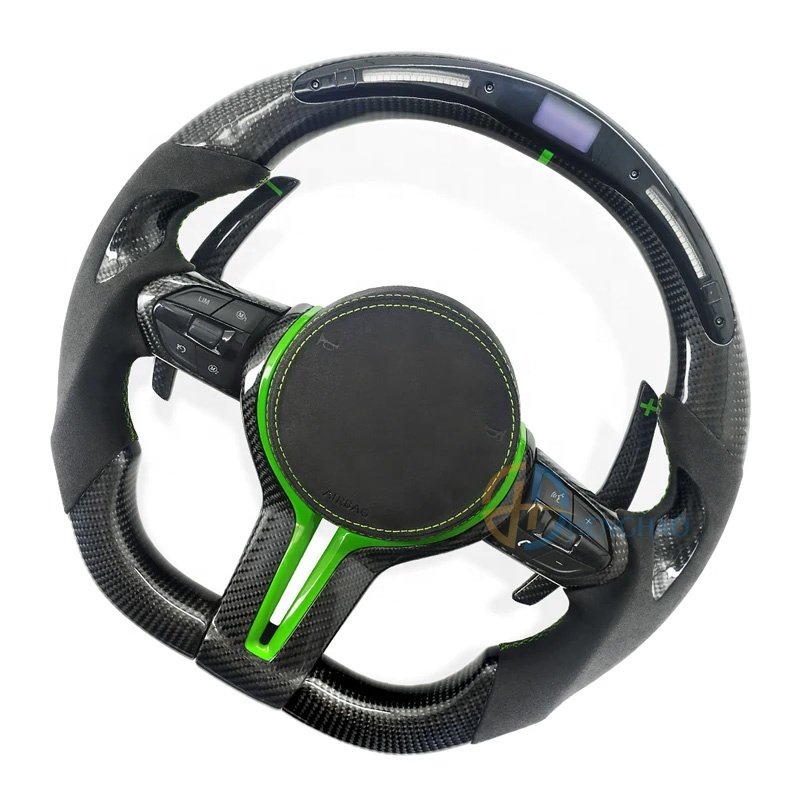 Customized LED Carbon Fiber Steering Wheel For BMW F-series F30 F10 F15 F25 F02 F06 F26 F20 M6 M5 M3 Sports Steering Wheel LED