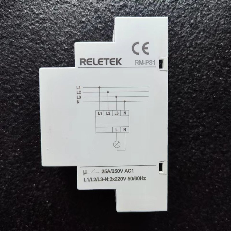 RELETEK Auto Phase Selector Switch RM-PS3 AC3*220V Voltager Controller Microcontroller Based Parameter Setting Voltage Protector