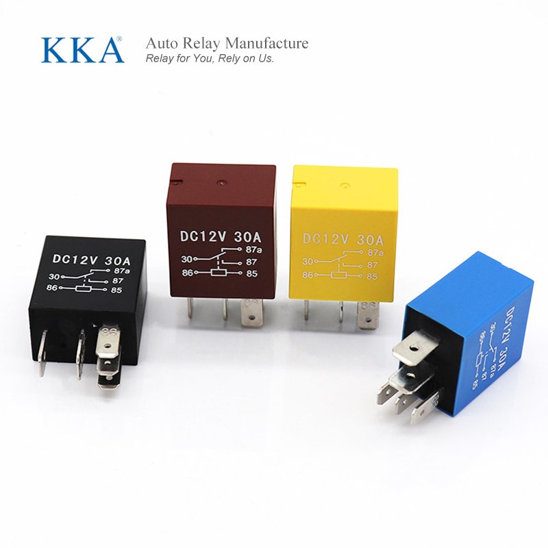 KKA-M3 30A 35A Mini Automotive Relay 12V/24V 4pin/5pin, Car Relay/Auto Relay for Car, Motorcycle, Boat, Auto Vehicle