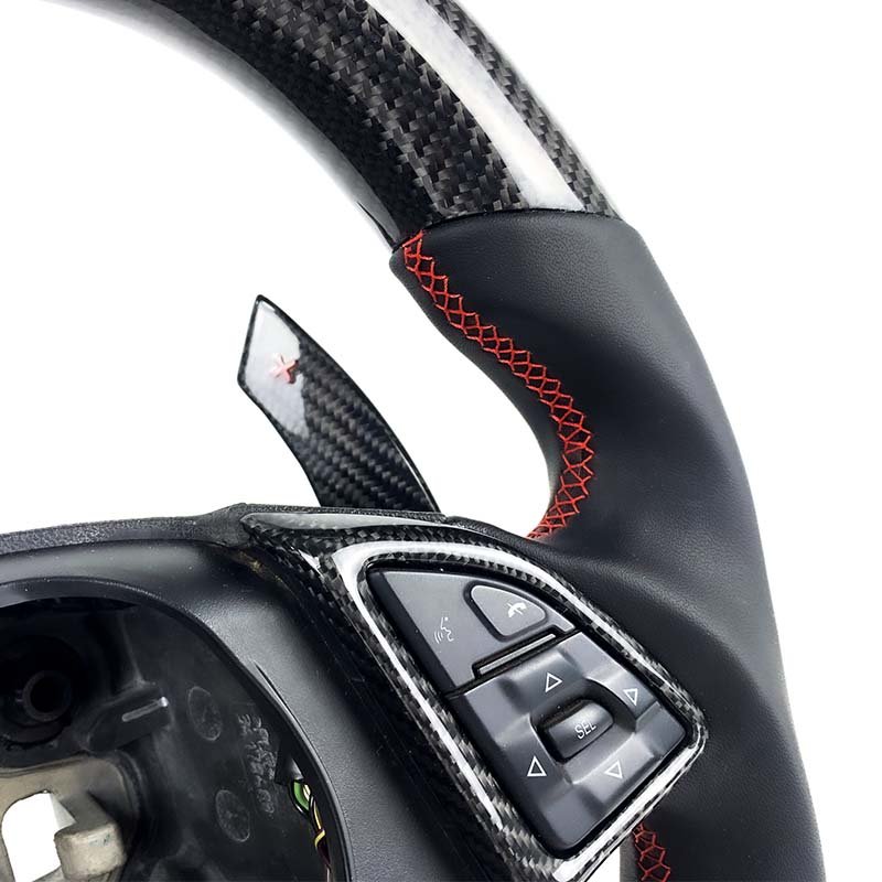 Customized personalized carbon fiber steering wheel With Shift Paddles for Chevrolet Corvette C7 Camaro ZL1 2016 2017 2014 2015