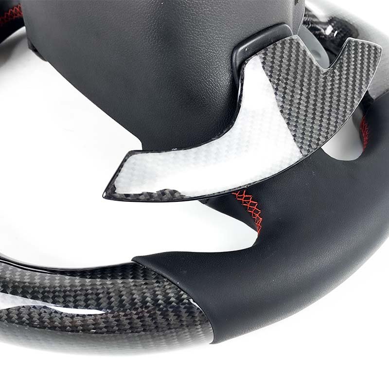 Customized personalized carbon fiber steering wheel With Shift Paddles for Chevrolet Corvette C7 Camaro ZL1 2016 2017 2014 2015