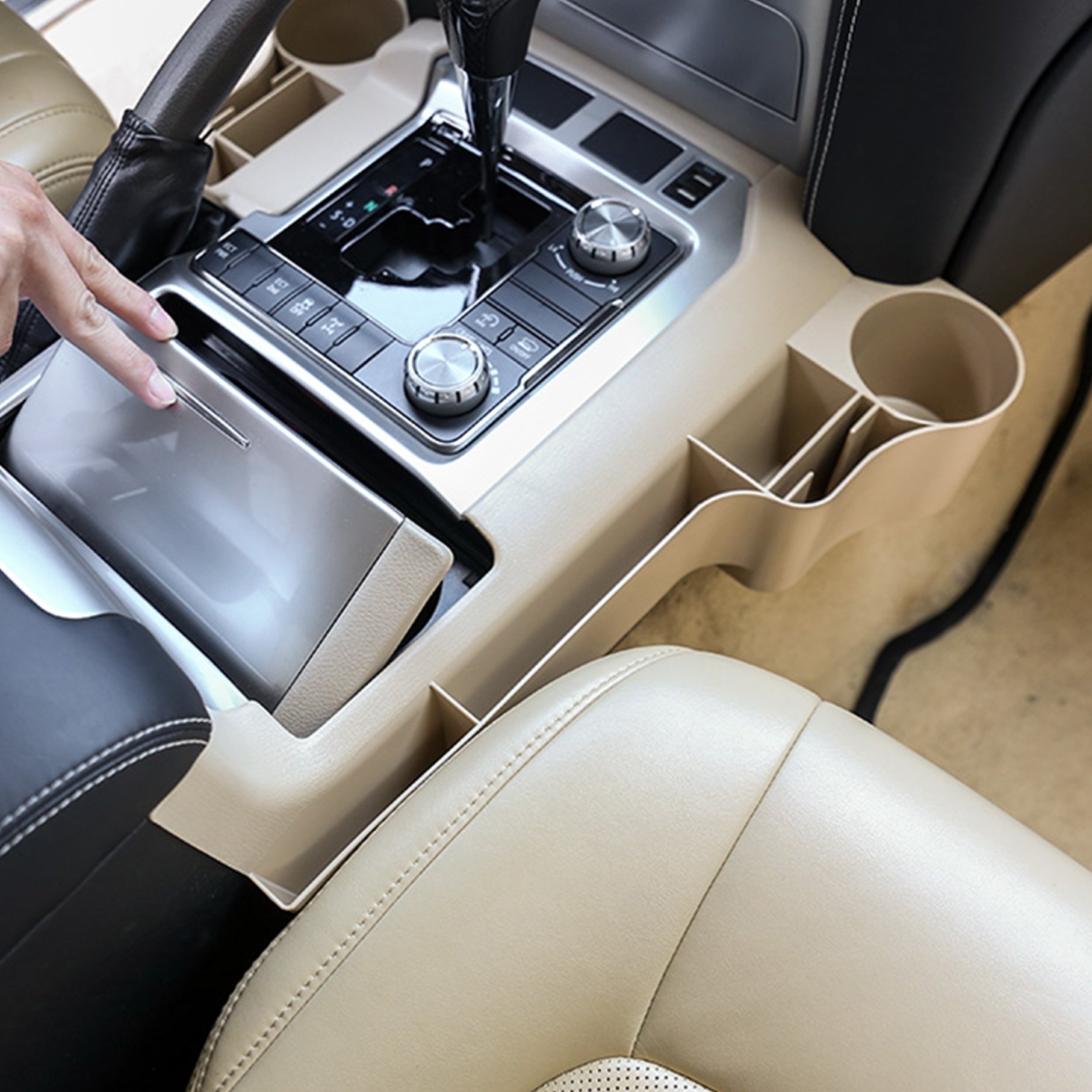 Car Seat Gap Storage Box Land Cruiser Central Control Armrest Storage Box Interior Modification for Toyota Land Cruiser