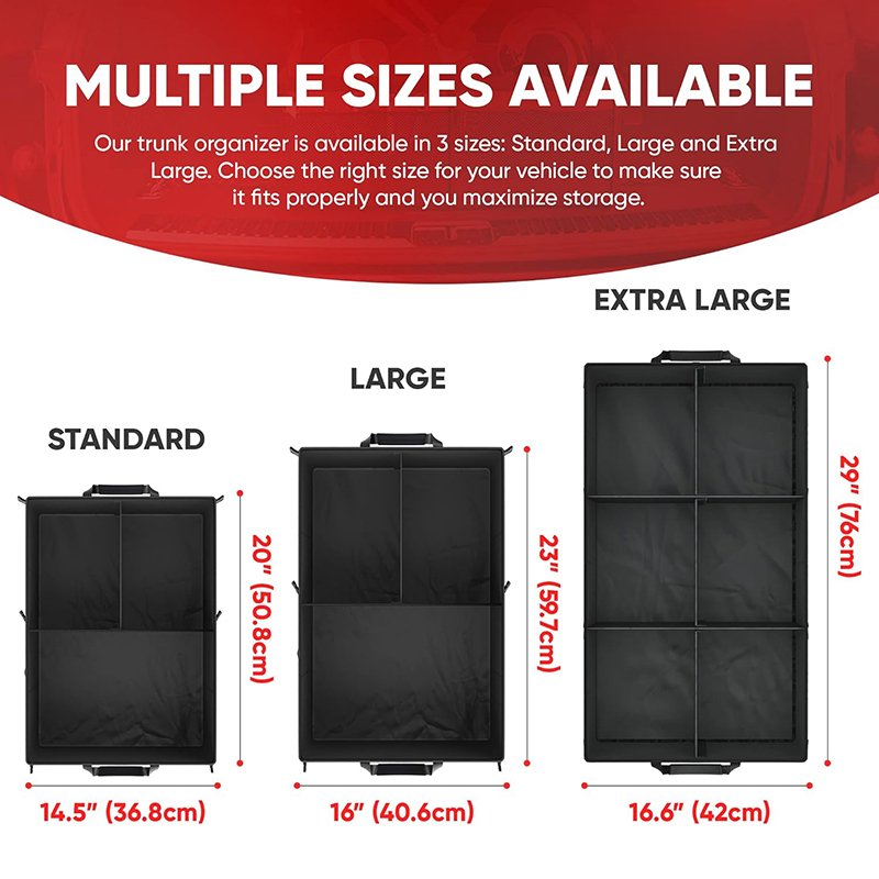 Custom Heavy Duty Car Backseat Storage Box Foldable Backseat Trunk Organizer
