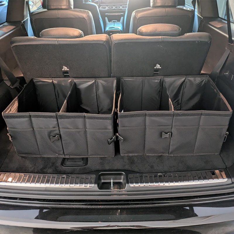 Custom Heavy Duty Car Backseat Storage Box Foldable Backseat Trunk Organizer