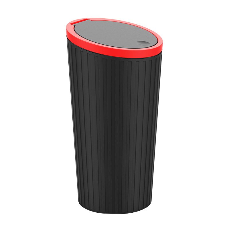 Car Storage Container Car Armrest Cup Holder Water Leak Proof Dustbin with Lid Car Storage Box