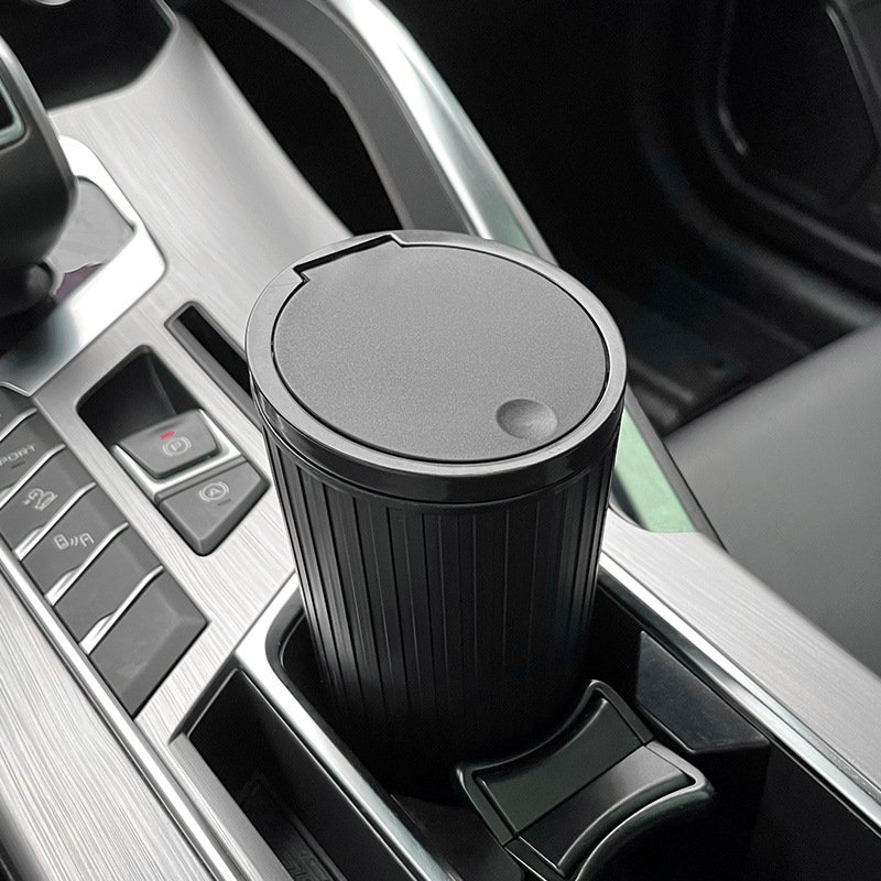 Car Storage Container Car Armrest Cup Holder Water Leak Proof Dustbin with Lid Car Storage Box