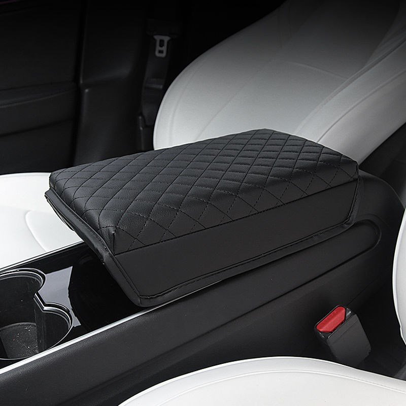 Amazon Special Offer Tesla Car Armrest Box Mat Front ABS Protective Cover with Storage Function