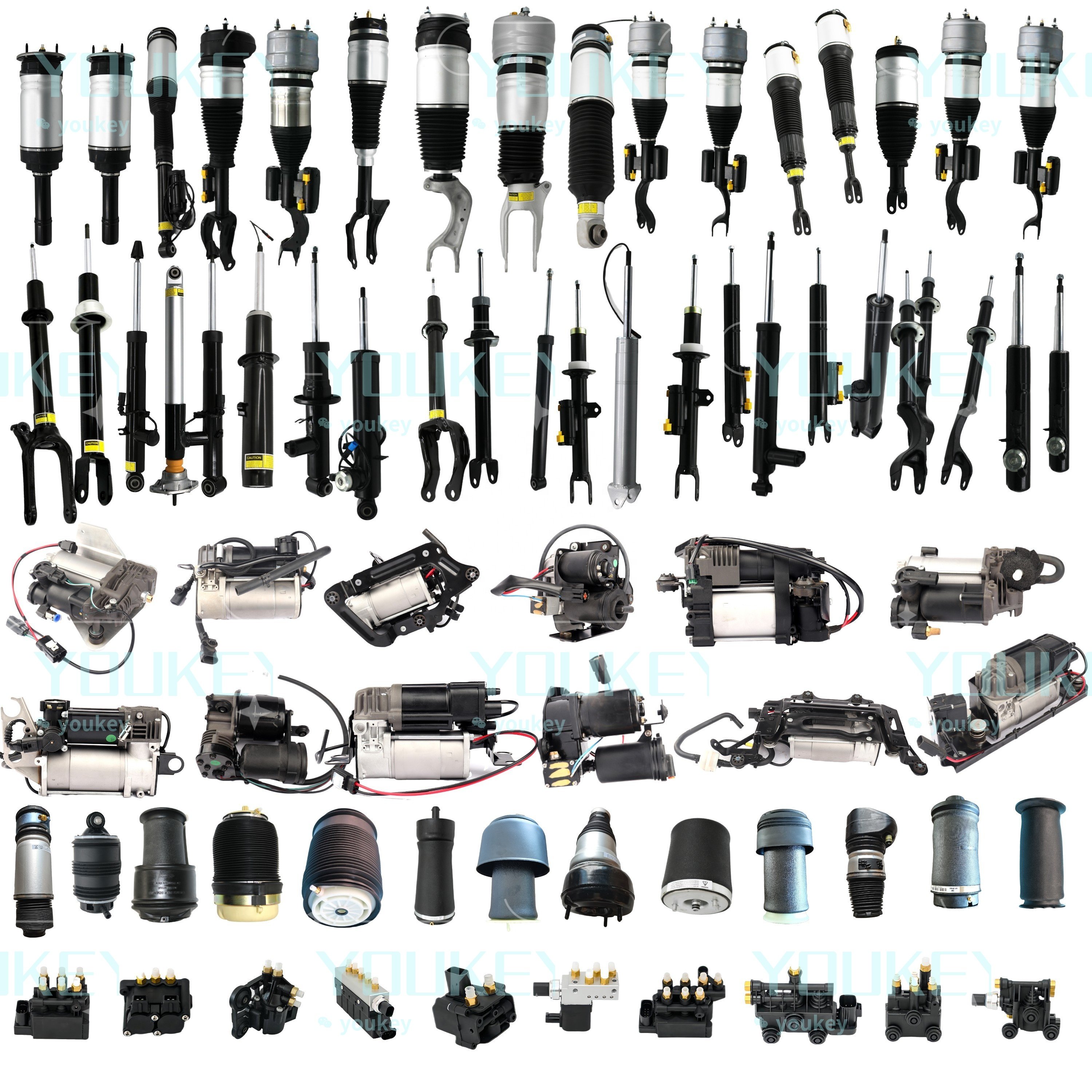 YOUKEY Hot Sale Durable Air Suspension Kit for Cars Air Spring Air Suspension Compressor Kit for Audi Mercedes BMW Land Rover