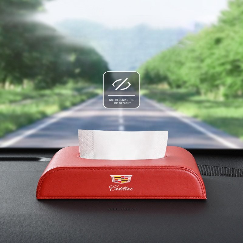 Customized logo Car Tissue Box Holders High Quality Armrest Box Seat Type High-end Leather Napkin Box