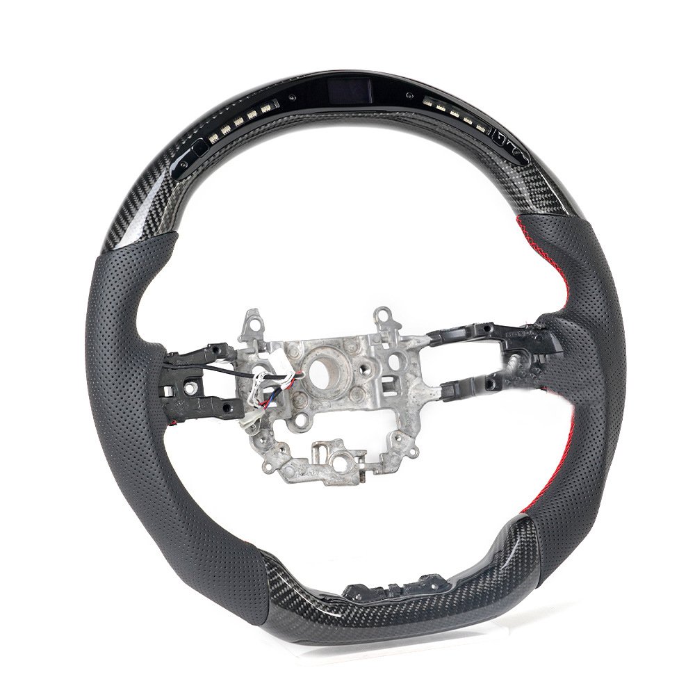 High quality led smart carbon fiber LED steering wheel racing wheel convertible For Honda 10 generation Civic