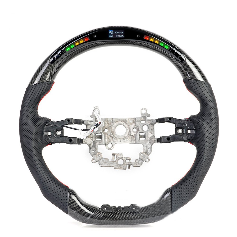 High quality led smart carbon fiber LED steering wheel racing wheel convertible For Honda 10 generation Civic