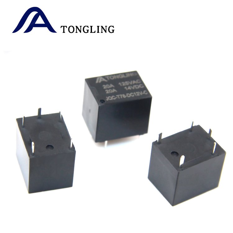 TONGLING T78 T74 5V 6V 9V 12V 24V 5 Pin Mini 20A Auto Relay Factory Direct Sale