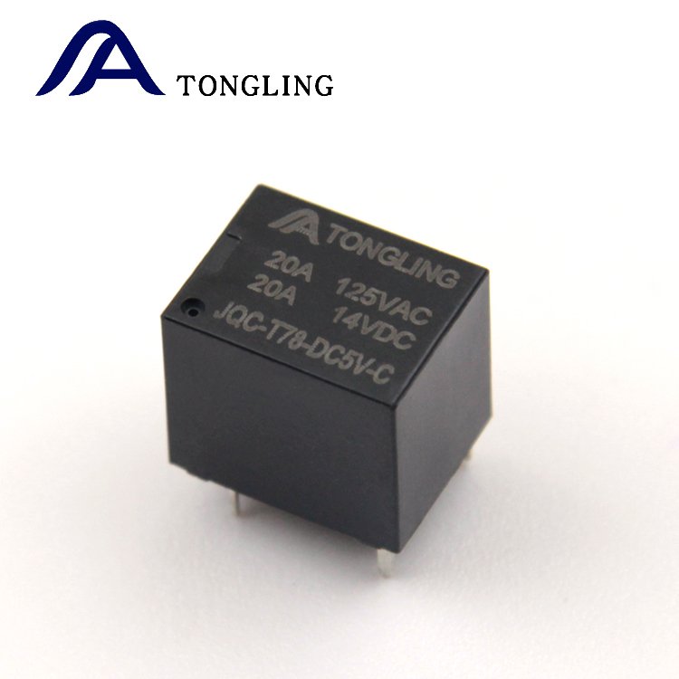 TONGLING T78 T74 5V 6V 9V 12V 24V 5 Pin Mini 20A Auto Relay Factory Direct Sale