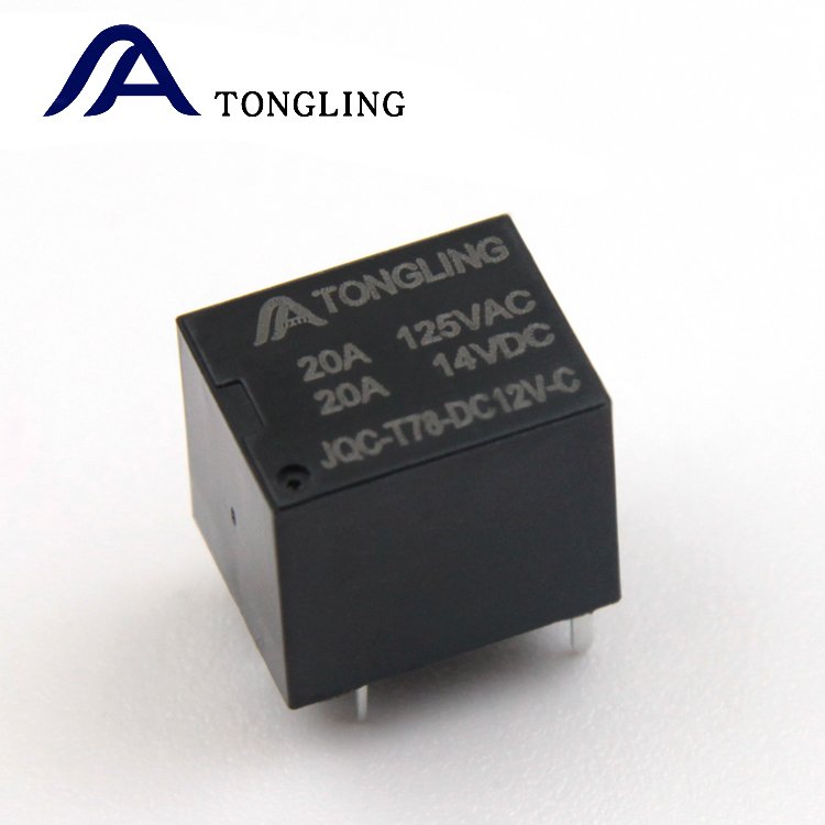 TONGLING T78 T74 5V 6V 9V 12V 24V 5 Pin Mini 20A Auto Relay Factory Direct Sale