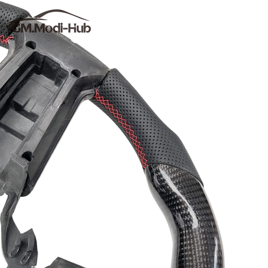 GM.Modi-Hub Carbon Fiber Car Steering Wheel For Ford 2010 2011 2012 2013 2014 Mustang GT Shelby GT500