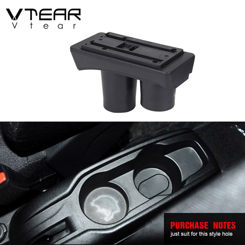 Vtear for Peugeot 301/citroen C-elysee Armrest Interior Center Console Storage Box Arm Rest Car-styling Decoration Accessories