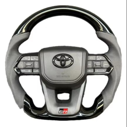 Car Steering wheel Bright black Steering wheel For Toyota LAND CRUISER LC200 2006-2023