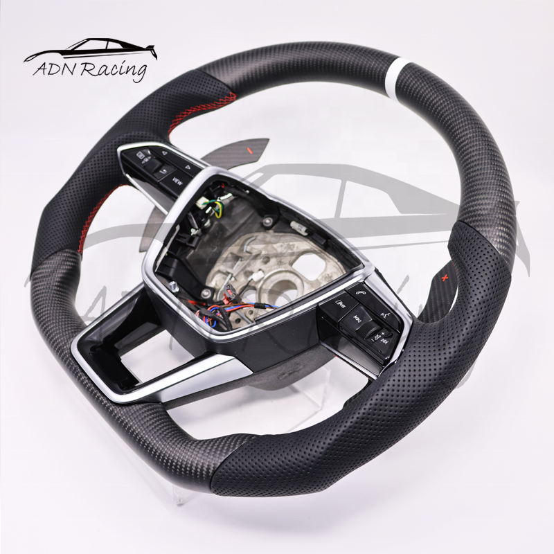 Customized Carbon Fiber Steering Wheel For AUDI B9 C8 A6 S6 RS6 A7 S7 RS7 2020-2024