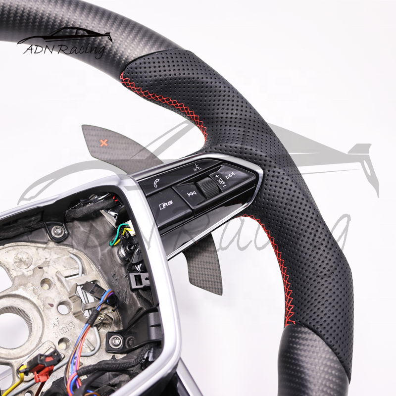 Customized Carbon Fiber Steering Wheel For AUDI B9 C8 A6 S6 RS6 A7 S7 RS7 2020-2024
