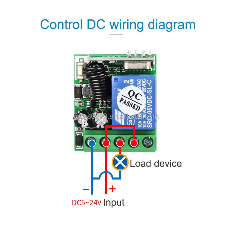 433M Universal Wireless RF Remote Control Switch DC12V 24V 1CH Relay RF Remote Control Switches Transmitter and Receiver Kit