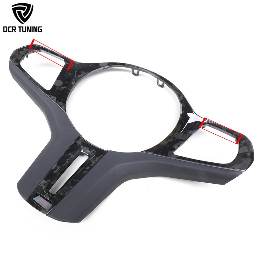 For BMW G80 G82 G83 G81 Forged Carbon Fiber Steering Wheel Trim Replacement M2 M3 M4 Interior Steering Middle Cover Car Upgrade
