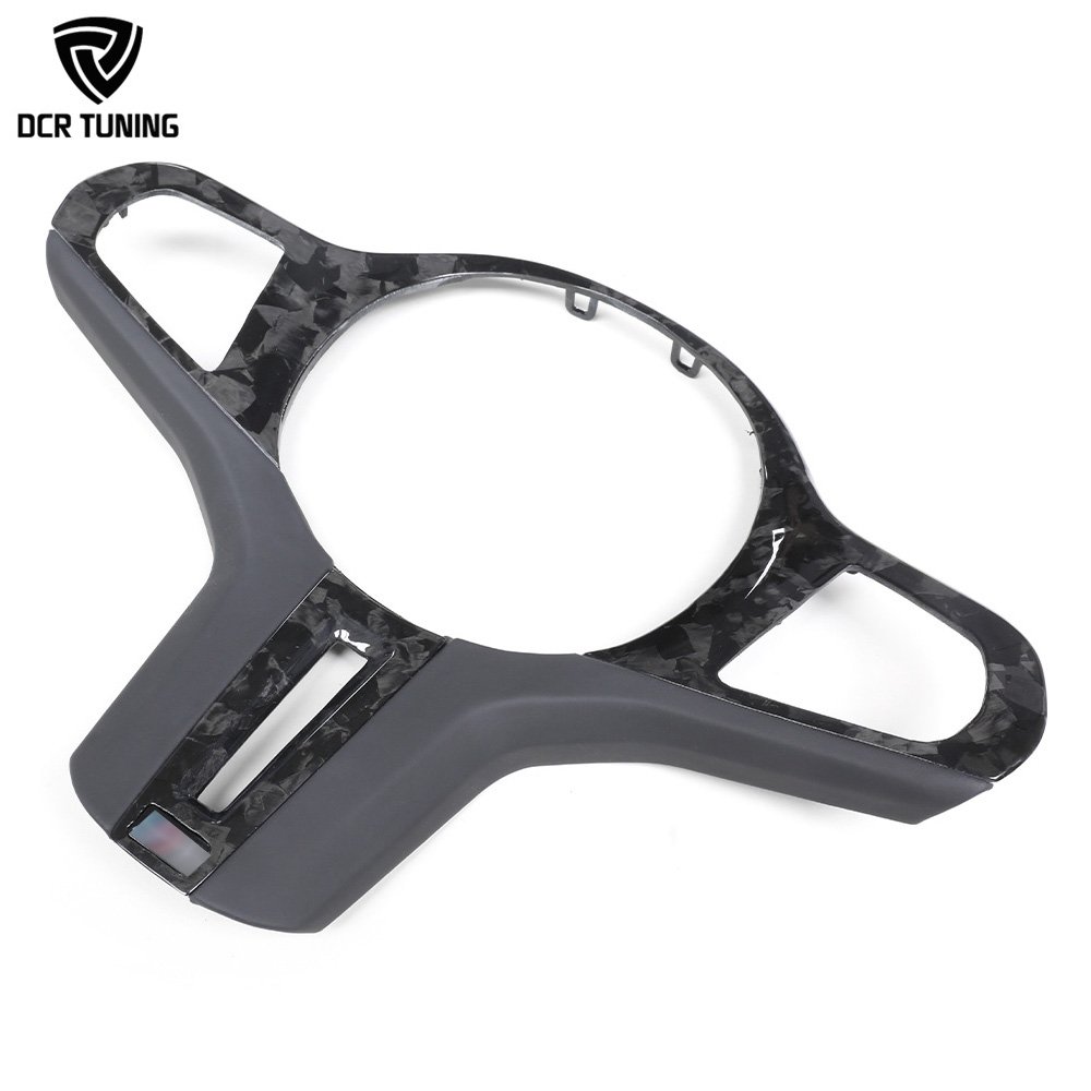For BMW G80 G82 G83 G81 Forged Carbon Fiber Steering Wheel Trim Replacement M2 M3 M4 Interior Steering Middle Cover Car Upgrade