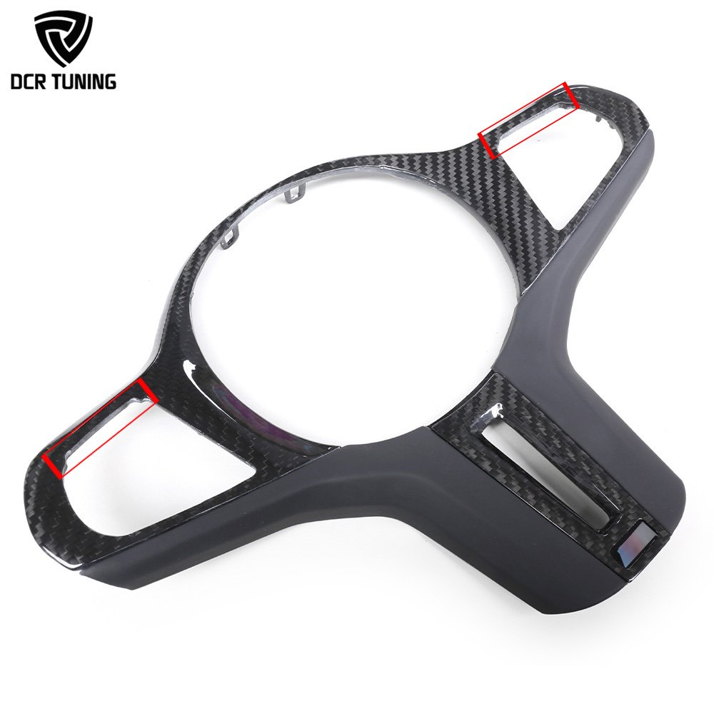 For BMW G80 G82 G83 G81 Forged Carbon Fiber Steering Wheel Trim Replacement M2 M3 M4 Interior Steering Middle Cover Car Upgrade