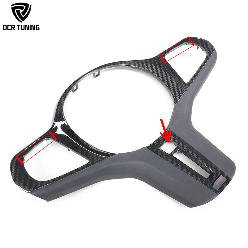 For BMW G80 G82 G83 G81 Forged Carbon Fiber Steering Wheel Trim Replacement M2 M3 M4 Interior Steering Middle Cover Car Upgrade