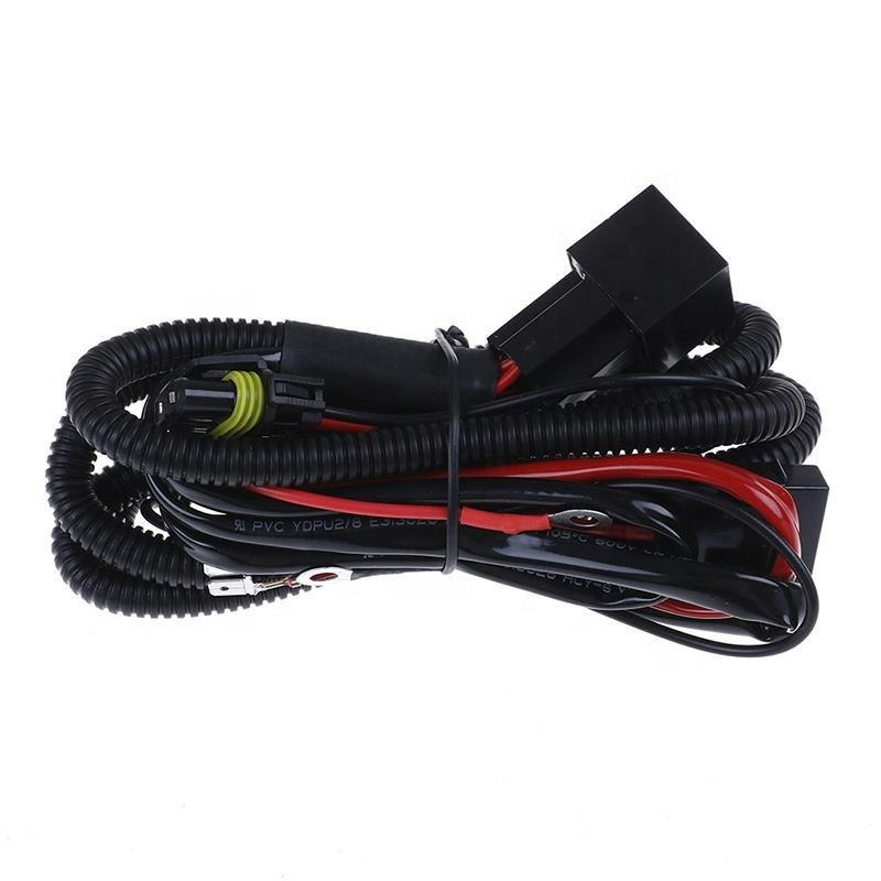 DLAND H4 Hi/Lo Bulb Relay Harness Relay Wiring Harness for Car HID Bi-Xenon Headlight Bulbs