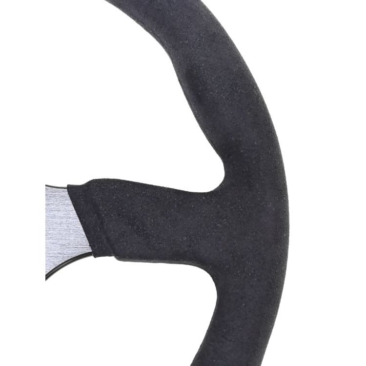 Custom Microfiber Leather Racing Wheel Wrap Universal Car Steering Wheel with aluminum spoke frame