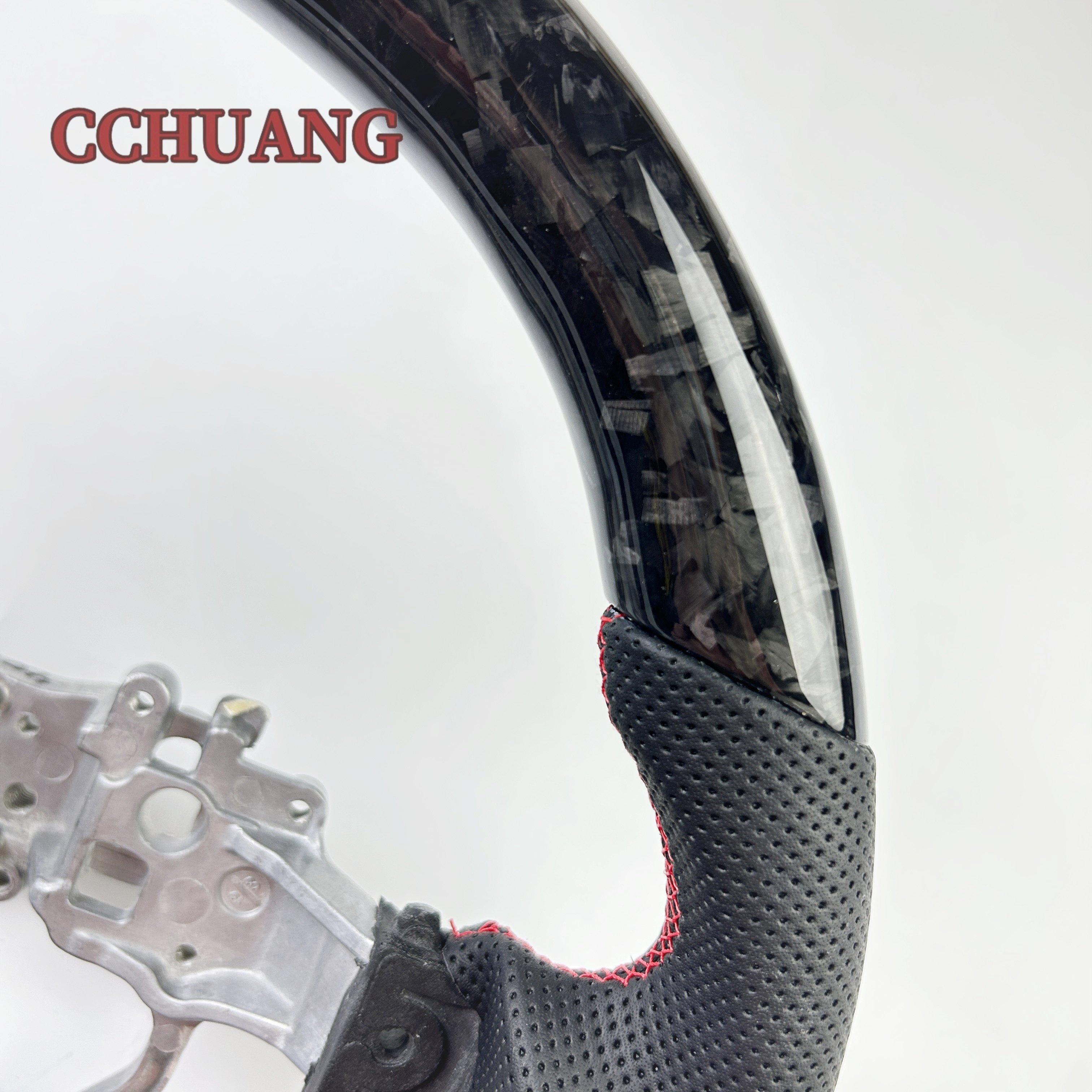 Customized to fit Lexus ES300 ES250 RX GS GX IS250 IS200T IS300 red leather carbon fiber steering wheel