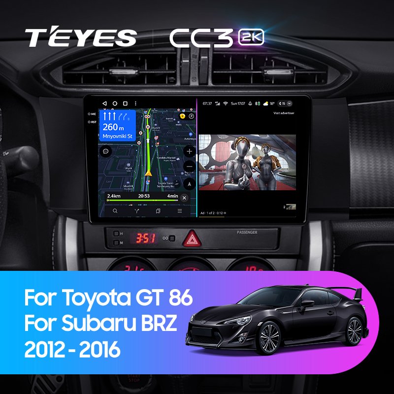 TEYES CC3L CC3 2K For Toyota GT 86 For Subaru BRZ LHD RHD 2012 - 2016 Car Radio Multimedia Video Player Navigation Stereo GPS