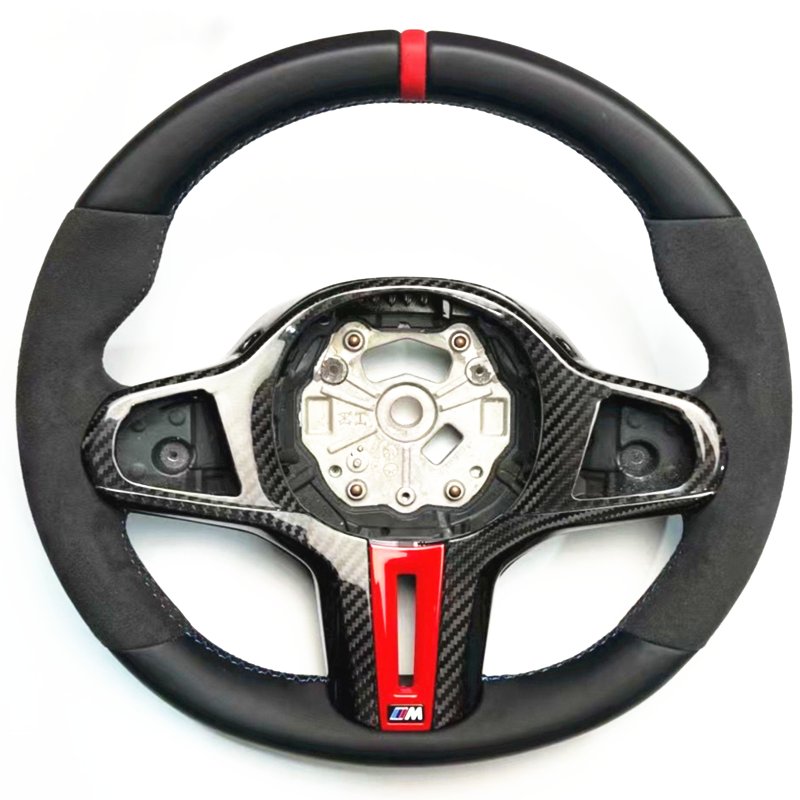 Piano Black Sport Carbon Fiber Steering Wheel for BMW G20 G30 G80 G82 G26 F40 F44 G11 G12 G14 G15 G32 X3 X4 X5 X7