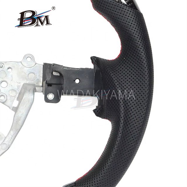 Colorful Led Carbon Fiber For Toyota FJCRUISER Wheel Sport Black Perforated Leather Steer Interior Car Accessories By BM