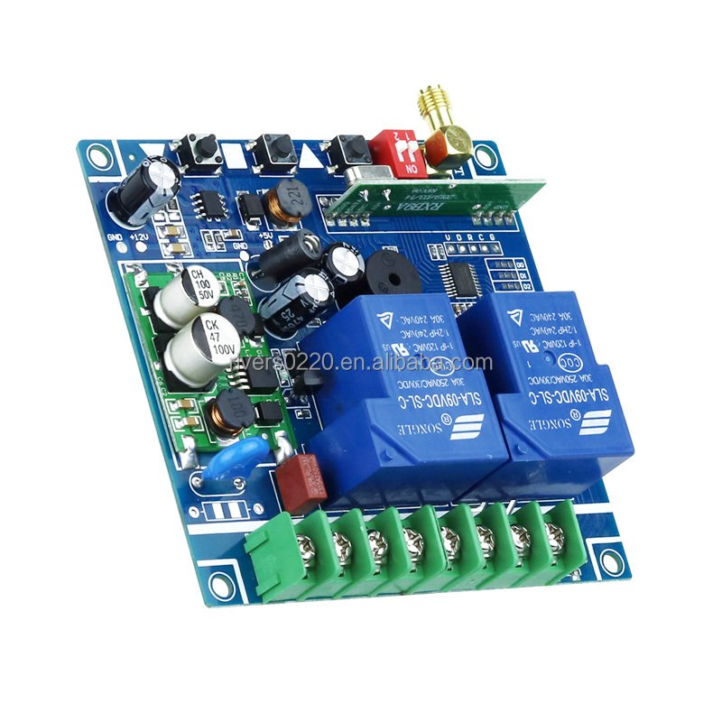 RF Transmitter 433 Mhz Industrial Remote Controls with Wireless Remote Control Switch DC 12V 4 CH Relays Receiver ModuleI