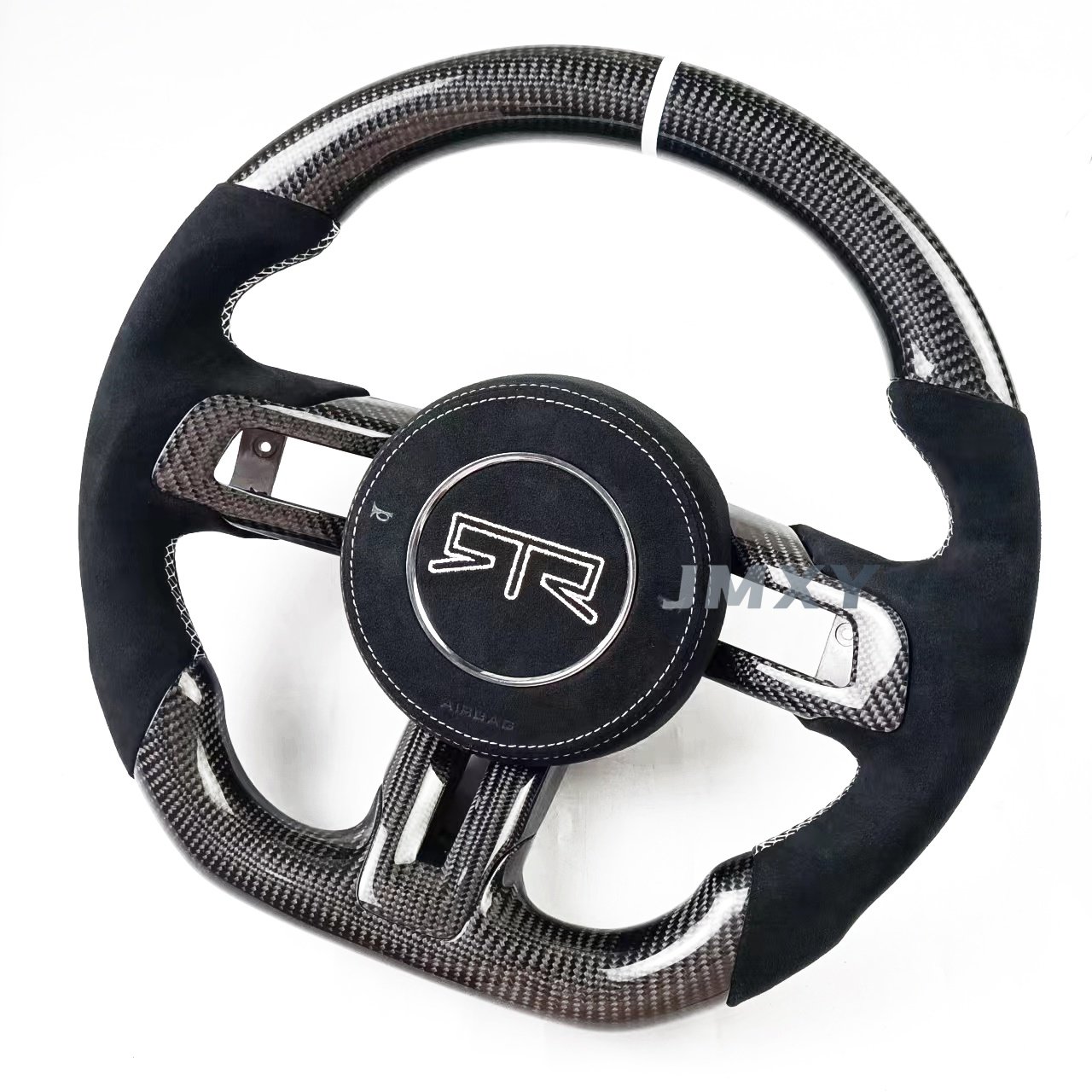 100% real carbon fiber steering wheel suitable for 2015-2023 Ford Mustang steering wheel