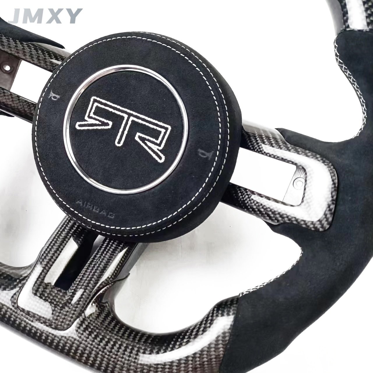 100% real carbon fiber steering wheel suitable for 2015-2023 Ford Mustang steering wheel