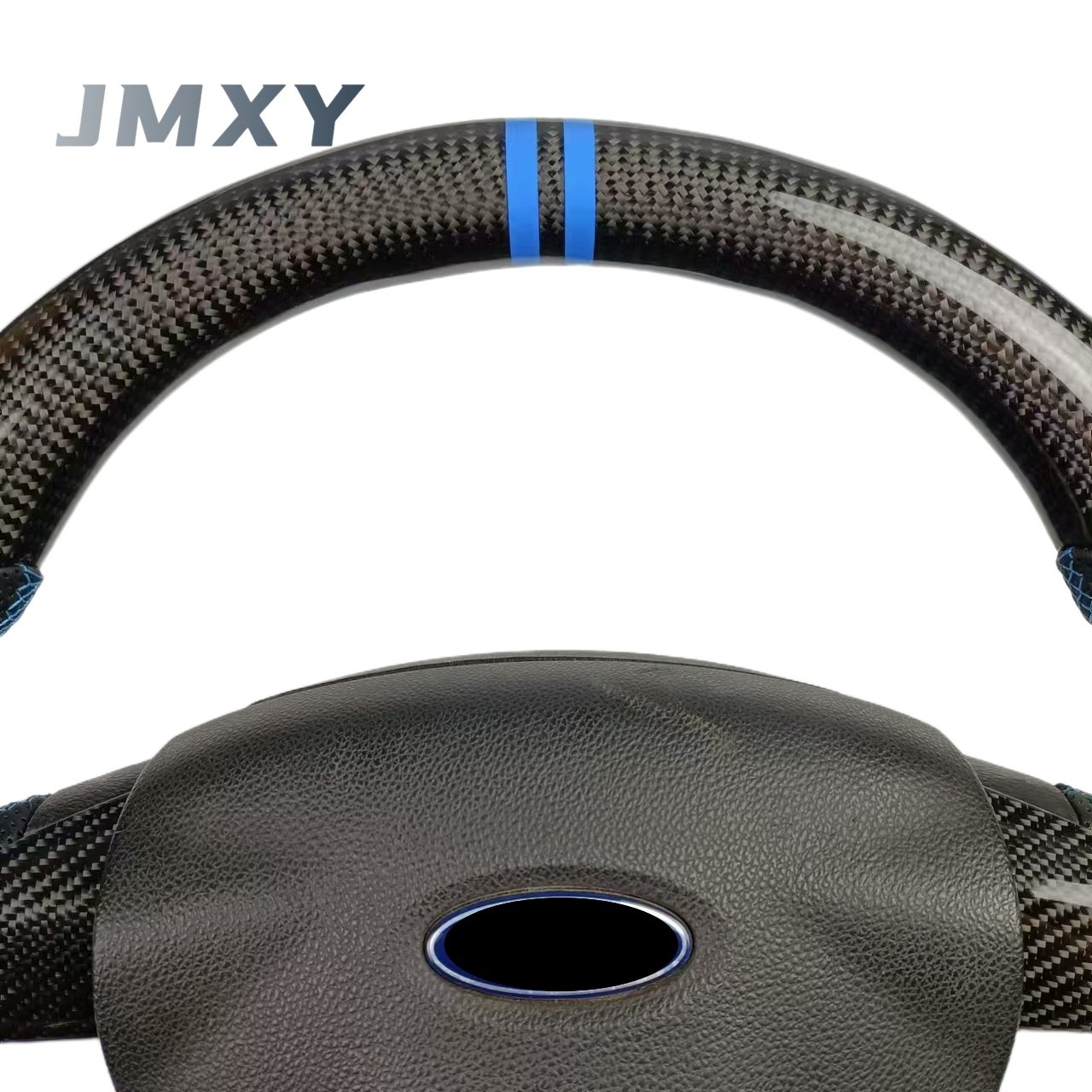 Custom carbon fiber leather steering wheel For Ford Focus MK2 car interior trim steering wheel