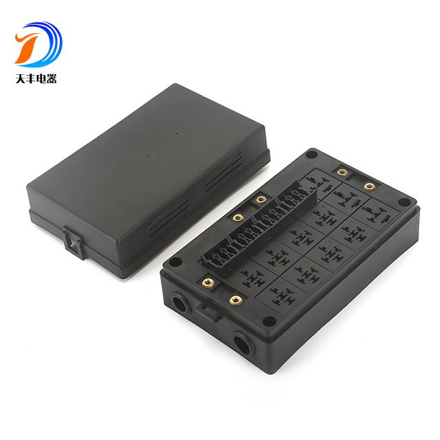 Universal 12V Automotive Relay Fuse Box Block for Auto Application