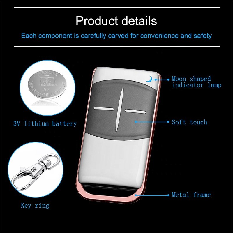 YET2132 Cloning Duplicator Key Remote Controller 433Mhz Clone Fixed Learning Code for Gate Garage Door