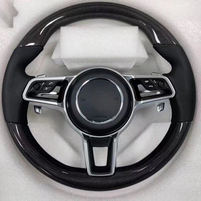Steering Wheel For Porsche Panamera Macan Cayenne 918 911 718 970 971 958 Customized Carbon Fiber Steering Wheel