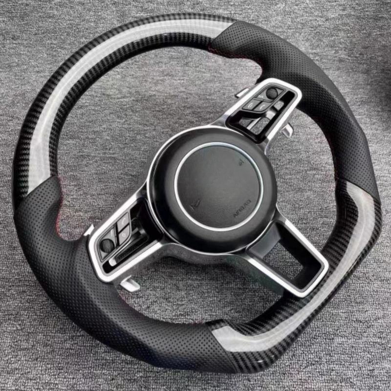 Steering Wheel For Porsche Panamera Macan Cayenne 918 911 718 970 971 958 Customized Carbon Fiber Steering Wheel