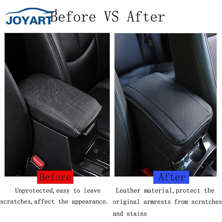 Leather Car Armrest Pad Cushion Universal Auto Center Console Seat Armrests Box Cover Hand Supports