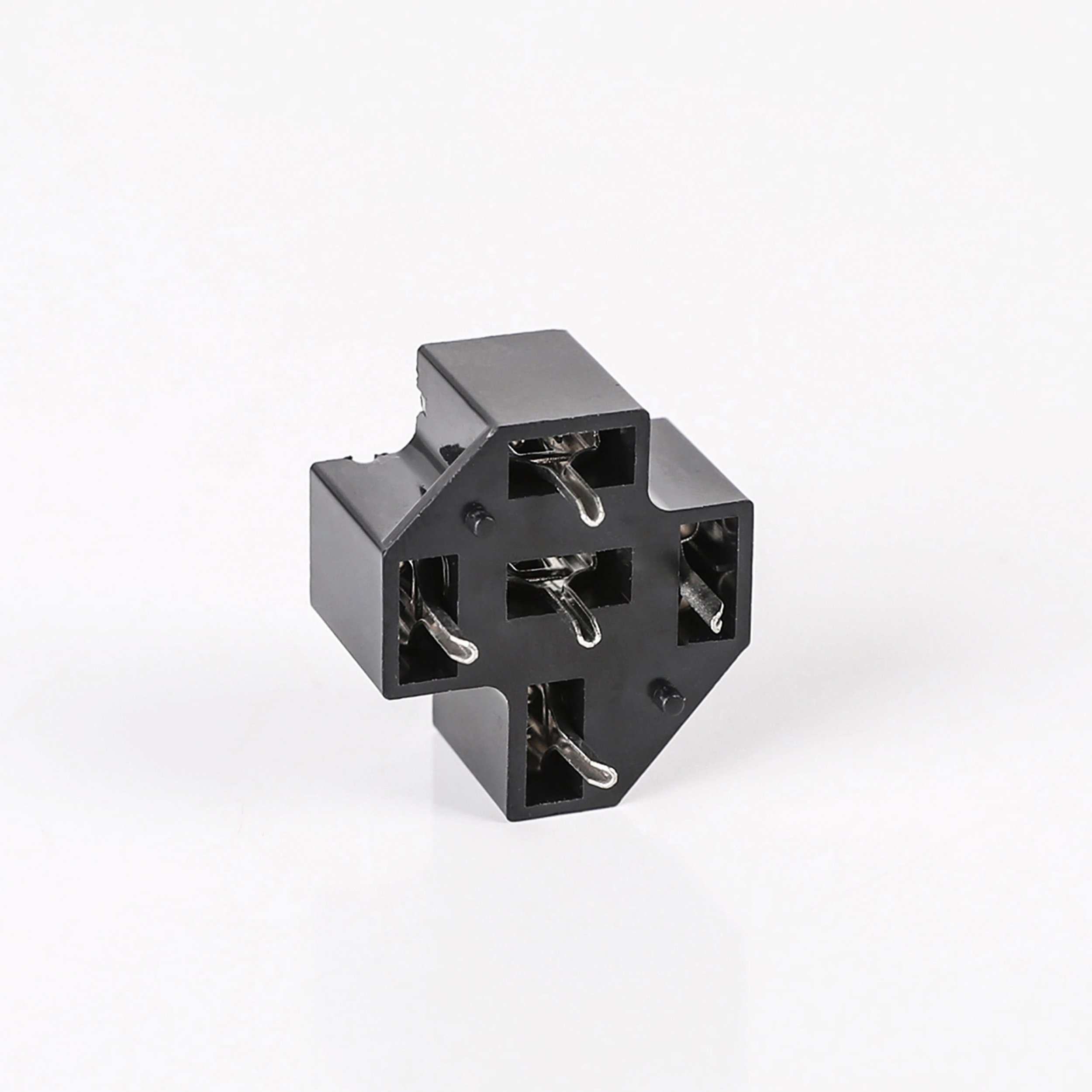 40A 4 Pin Type Automotive Relay Socket PCB Circuit Board Socket with Insertion Spring HFV4 Base Welding