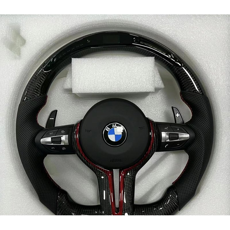 Custom M Sport Carbon Car Steering Wheel for Bmw M2 M3 M4 M5 M6 X5m X6m F80 F30 F31 F32 F10 F20 F22 F15 F16 F10 3 4 5 6 7 Series